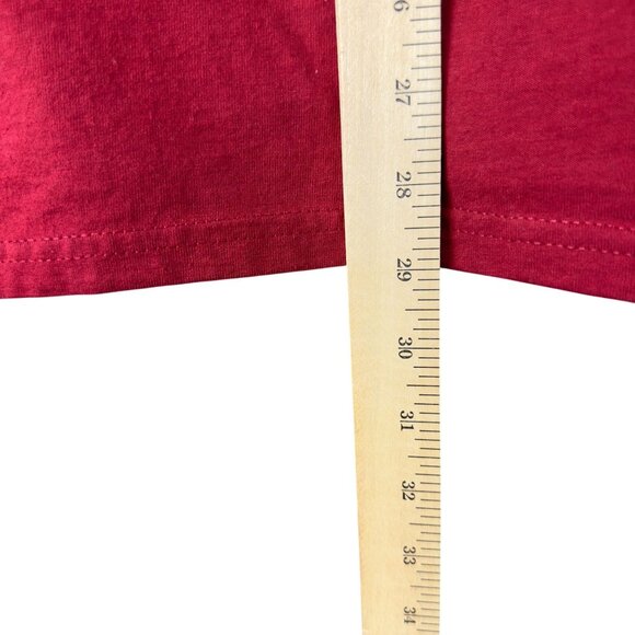 Russell Athletic NFL Cougars  Mock Neck Shirt Men M Red Long Sleeve Embroidered - Picture 9 of 11